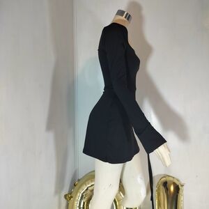 & Other Stories Black Mini Dress